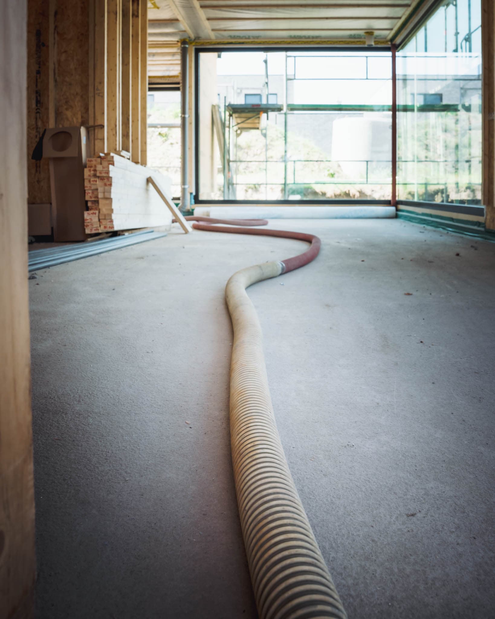 Isopower aan het werk op een bouwproject